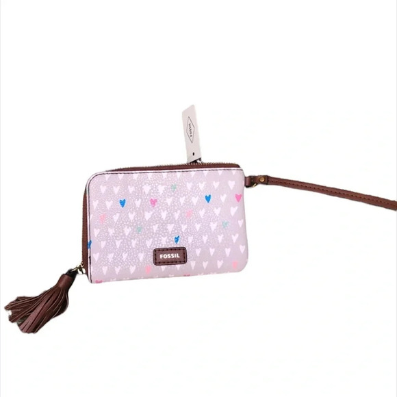 NWT FOSSIL HEART TASSEL WRISTLET - Picture 1 of 3